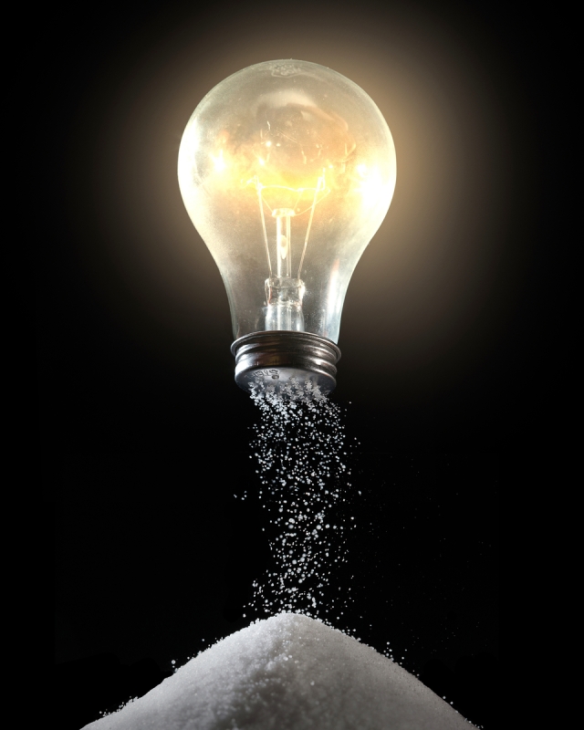 Light bulb and salt shaker